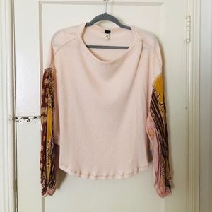 Free People patterned long sleeve